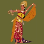 Costume Balinese Danca - pakean puspamekar プシュパムカール　プスパメカル　衣装図解