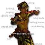 Costume Balinese Danca - pakaian tari Truna Jaya タルナ・ジャヤ　衣装図解